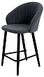 стул Моне полубарный нога черная 600 (Т177 графит)