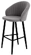 стул Моне барный нога черная 700 (Т180 светло-серый)