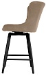 стул Парма полубарный нога черная 600 360F47 (Т184 кофе с молоком)