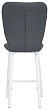 стул Чинзано полубарный нога белая 600 (Т177 графит)