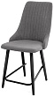 стул Клэр полубарный-мини нога черная 500 (Т180 светло серый)