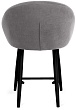 стул Моне полубарный-мини нога черная 500 (Т180 светло-серый)