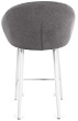 стул Моне полубарный нога белая 600 (Т180 светло-серый)