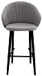 стул Моне барный нога черная 700 (Т180 светло-серый)