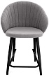 стул Моне полубарный-мини нога черная 500 (Т180 светло-серый)